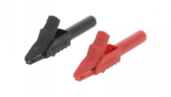Zacisk krokodylkowy 15A czarny czerwony 300V FCR7960RB