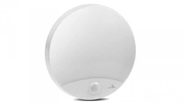 Lampa LED z czujnikiem ruchu Maclean, na podczerwień, kolor biały, 10W, IP44, barwa naturalna biała (4000K), 900lm, MCE357 W