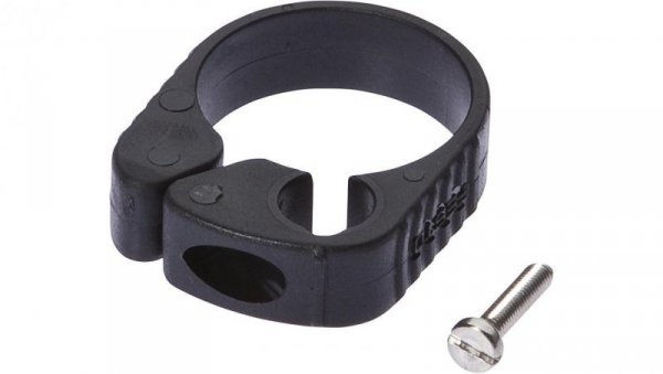 AM000016, Klips montażowy, 40x32x10mm, rozpiętość 26.5-28.2mm, Polioksymetylen (POM), do Cylindra, 25round, Montaż na śruby