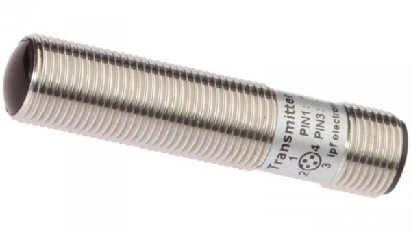 OS126120, Wysokowydajna bariera świetlna, nadajnik, M12x1 55long, Moc maksymalna (350mW), 6, Anschluss an Verstärker, Złącze M12