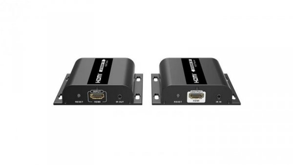 Extender HDMI + IR przedłużacz po LAN UTP do 120m kat.6 LKV-383-4.0