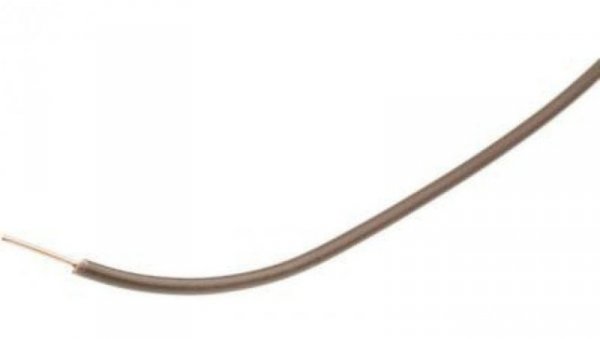 Przewód montażowy 0,5 mm² Brązowy RS PRO PVC 20 AWG dł. 100m 1/0,8 mm