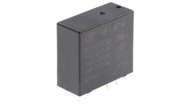 Przekaźnik mocy 5V dc SPDT RS PRO 530mW, montaż PCB 47 Otwór przezierny