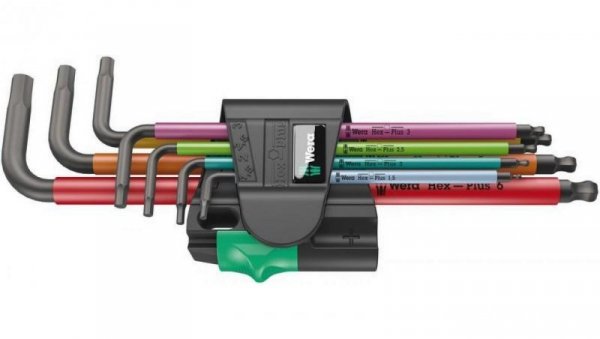ZESTAW KLUCZY TRZPIENIOWYCH 950/7 HEX-PLUS MULTICOLOUR