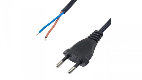 Kabel zasilający bez zakończenia Akyga AK-OT-05A CU CEE 7/16 2x0.75mm2 1.5 m