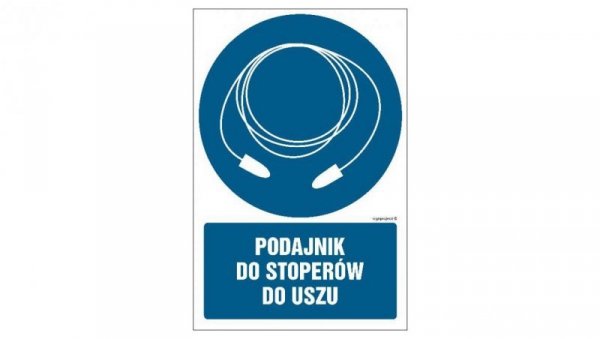 ZNAK - GL056 Podajnik do stoperów do uszu 10 x 15 cm PS - Płyta 1mm foto.
