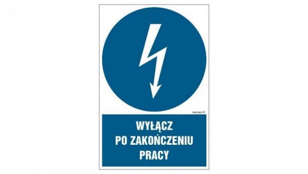 ZNAK - HE017 Używaj narzędzi o napędzie elektrycznym zasilanym napięciem 24V 25 x 37,5 cm FN - Folia samoprzylepna
