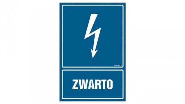 ZNAK - HG004 Zwarto 35 x 52,5 cm FN - Folia samoprzylepna