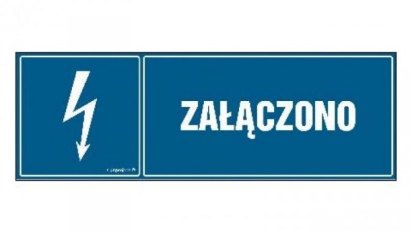 ZNAK - HH006 Załączono 30 x 10 cm FN - Folia samoprzylepna