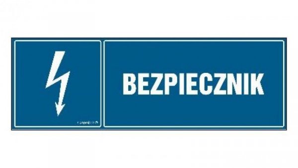 ZNAK - HH011 Bezpiecznik 15 x 5 cm FN - Folia samoprzylepna
