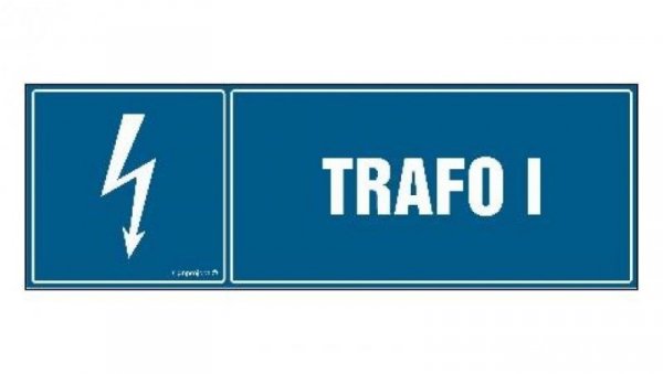 ZNAK - HH038 Trafo I 45 x 15 cm FN - Folia samoprzylepna