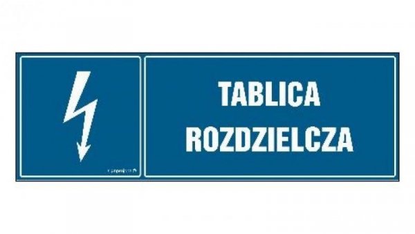 ZNAK - HH053 Tablica rozdzielcza 30 x 10 cm PN - Płyta 1mm