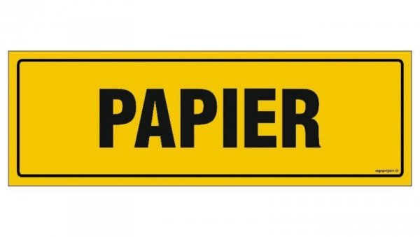 ZNAK - NC124 Papier 30 x 10 cm PN - Płyta 1mm