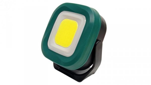 Latarka akumulatorowa Campino square 10W, 1000lm, 6500K, 2000MAhm, magnes, zielona / 47112