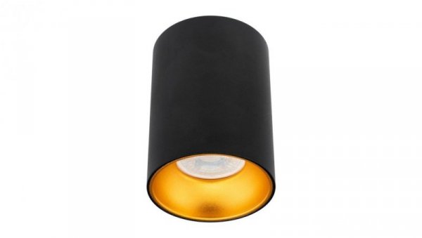 Oprawa Halogenowa Natynkowa Aluminiowa SPOT TUBA do LED GU10 Czarno - Złota