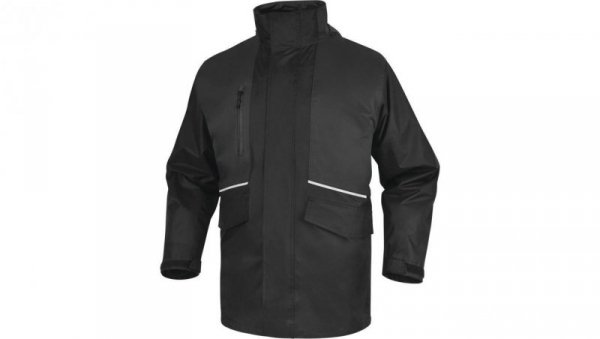 Kurtka 5 w 1 z poliestru pongee powlekanego PVC ALASKA3, kolor: czarno-szary, rozmiar: XL / ALAS3NGXG
