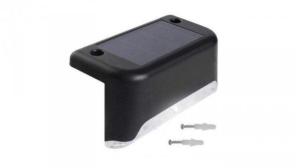 Solarna lampa schodowa tarasowa LED Maclean IP44, 4000K, Ni-MH 100 mAh, 80x45x45mm, czuj. zmierzchu MCE319