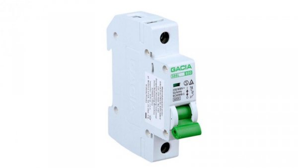 GACIA Wyłącznik nadprądowy SB6L B 1P 20A 6kA AC