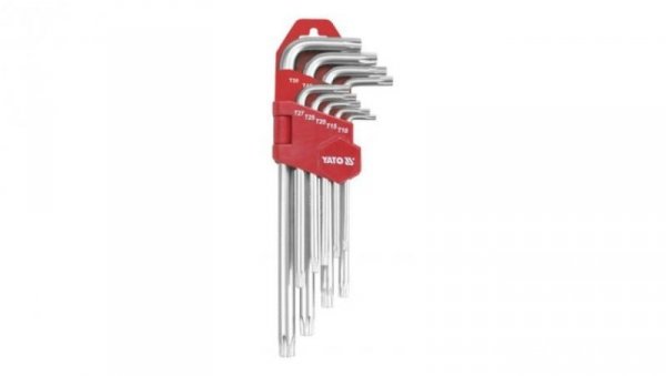KLUCZE TORX T10-T50 DŁUGIE ZESTAW 9-CZĘŚCIOWY
