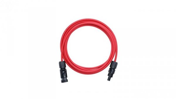 Przedłużka z złączami MC4- kabel solarny Keno 4mm2/czerwony/1m (PRZ-4MM-RED-1M)