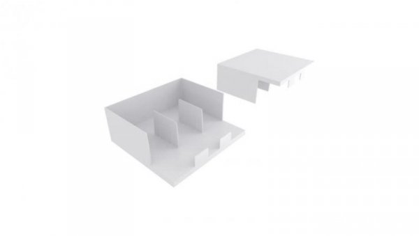 Zaślepka do szyn łączeniowych 3F 12mm2 10szt. Z-12/3F 2848