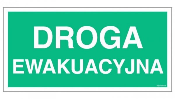 AC004 EXIT 100 x 50 cm KS - Folia podłogowa foto.