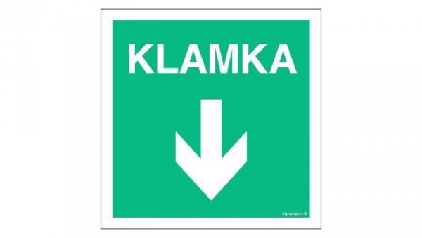 ZNAK - AC035 Klamka 25 x 25 cm PN - Płyta 1mm