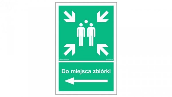 AC040 W razie pożaru zbić szybę 100 x 50 cm KS - Folia podłogowa foto.
