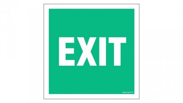 ZNAK - AC062 EXIT 50 x 50 cm TS - Płyta TD foto.
