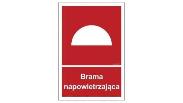 ZNAK - BC061 Brama napowietrzająca 35 x 51,8 cm FN - Folia samoprzylepna