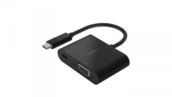 Belkin USB-C to VGA + Charge Adapter BLK (60W PD)