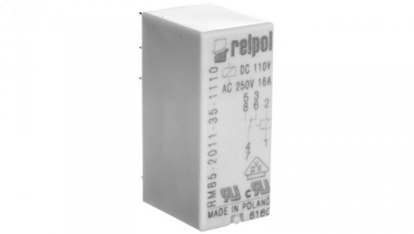 Przekaźnik miniaturowy 1P 16A 110V DC PCB AgNi RM85-2011-35-1110 600024 /20szt./
