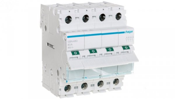 Rozłącznik modułowy 4P 80A SBN480
