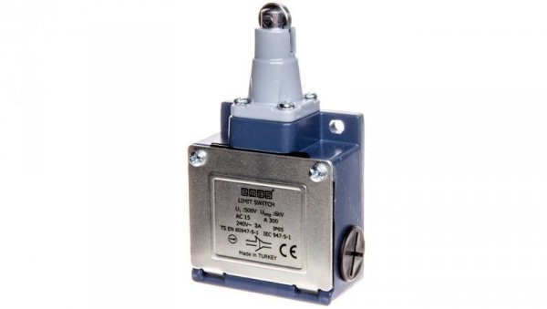 Łącznik L53 w obudowie metalowej, 1NC+1NO, popychacz z rolką metalową, T0-L53K13MUM331