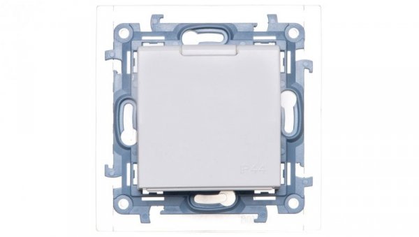 Simon 10 Gniazdo pojedyncze SCHUKO z uszczelką białe 16A 250V IP44 CGSZ1B.01/11