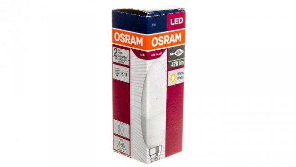 Żarówka LED VALUE CLASSIC B 40 E14 4,9W 470lm 2700K 827 FR non-dim 4052899326453