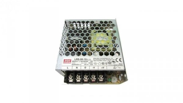 Zasilacz led Mean Well LRS-50-12 50W 12V ip20