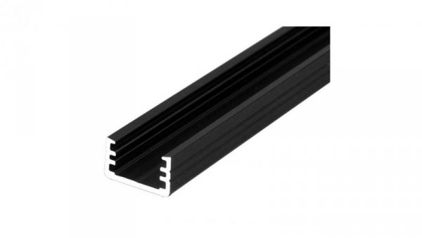 Profil led SLIM8 2m czarny anodowany aluminiowy wąski (c2) 89030021