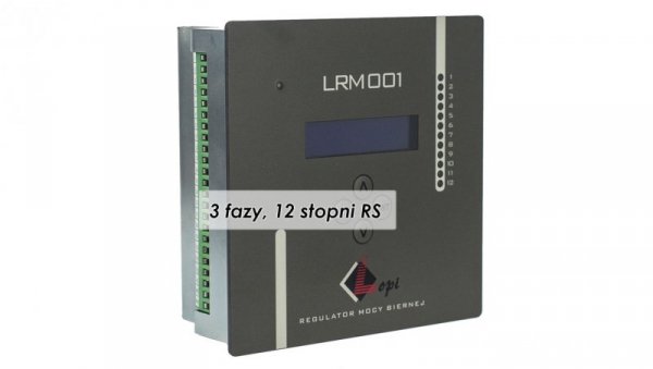 Regulator mocy biernej, pomiar trójprądowy, 12 wyjść, komunikacja RS LRM001/33-12 RS