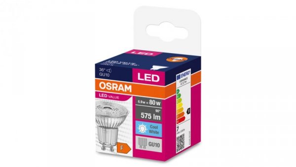 Żarówka LED GU10 VALUE PAR16 80 36st 6,9W/840 230V 4058075096660