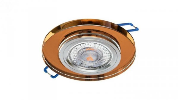 Oprawa szklana GLASSO-O-A okrągła amber 90x8 halogenowa wpuszczana premiumled