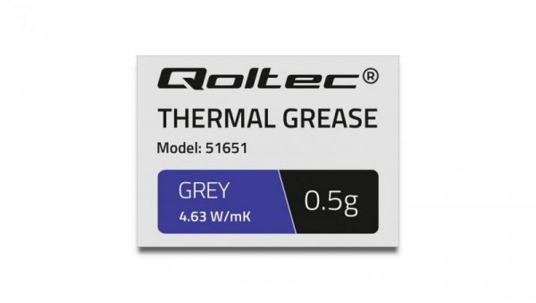 Qoltec Pasta termoprzewodząca 4.63 W/m-K 0.5g Szara