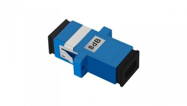 Qoltec Tłumik światłowodowy SC/UPC (F) - SC/UPC (F) Singlemode 8dB