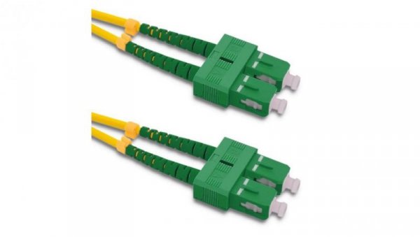 Qoltec Patchcord światłowodowy SC/APC - SC/APC Singlemode 9/125 G652D Duplex 1.5m