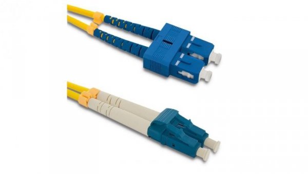 Qoltec Patchcord światłowodowy SC/UPC - LC/UPC Singlemode 9/125 G652D Duplex 3m