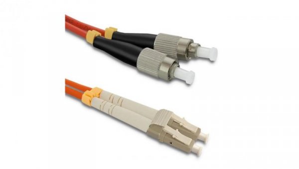 Qoltec Patchcord światłowodowy LC/UPC - FC/UPC Multimode 50/125 OM2 Duplex 3m