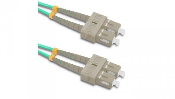 Qoltec Patchcord światłowodowy SC/UPC - SC/UPC Multimode 50/125 OM4 Duplex 10m