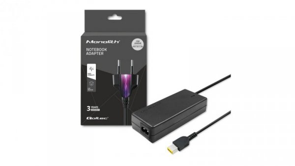 Qoltec Zasilacz do laptopa Lenovo 65W 20V 3.25A Slim tip+pin +kabel zasilający