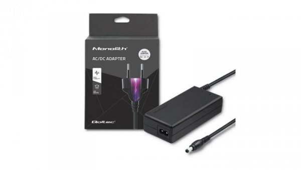 Qoltec Zasilacz desktopowy 72W 12V 6A 5.5*2.5 +kabel zasilający