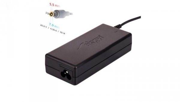Zasilacz do notebooka Akyga AK-ND-18 20V / 4.5A 90W 7.9 x 5.5 mm + pin LENOVO 1.2m